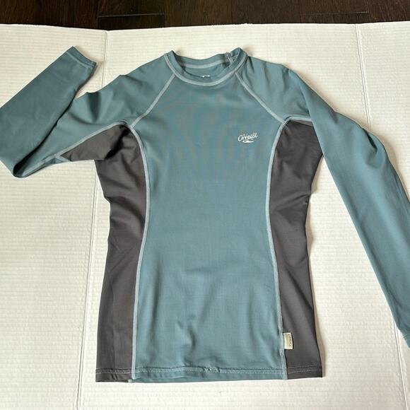 O’Neill Women’s Premium Skins SPF 50+ Teal Blue and Gray Size Small - Picture 1 of 5